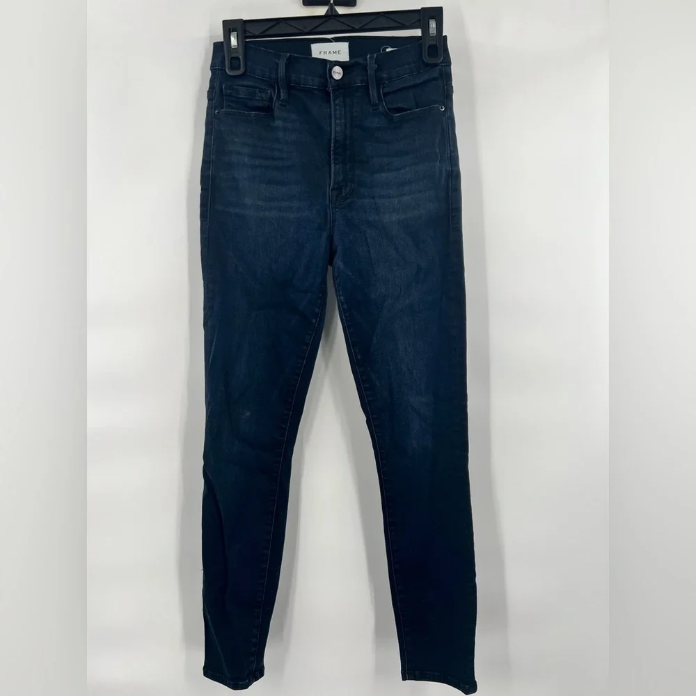 ali high rise cigarette Women's Frame Ripped Waist Crop Skinny Jeans, Size 27 Belt loops FRAME Ali High Rise Cigarette